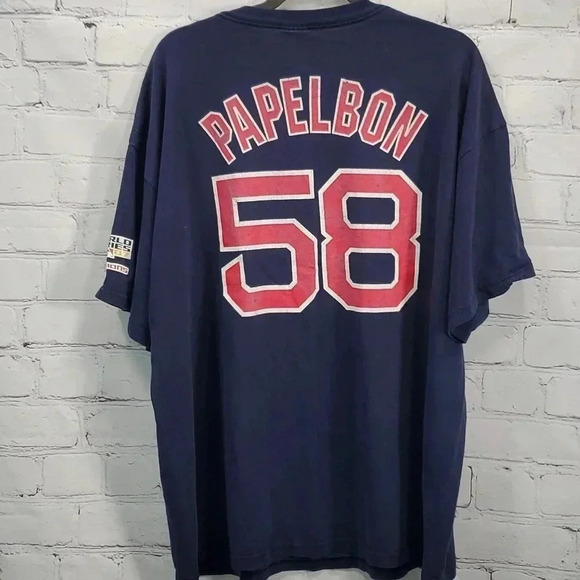 Delta Other - Vintage Jonathan Papelbon #58 2XL Delta Boston Red Sox T-Shirt World Series 2007